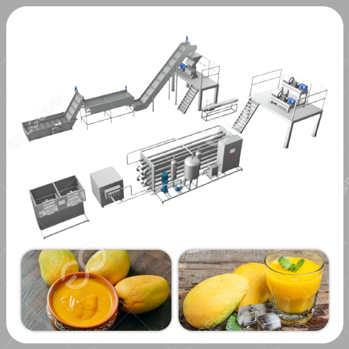 mango pulp juice processing line