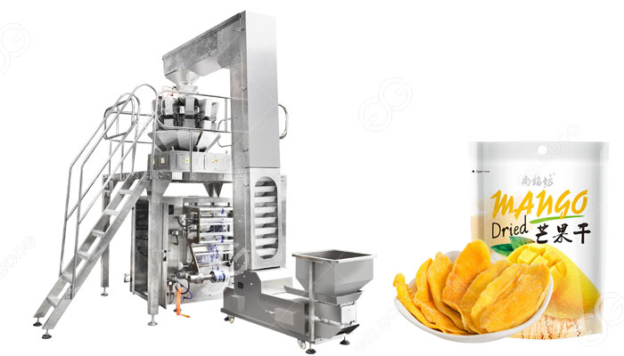 dried mango chips packing machine